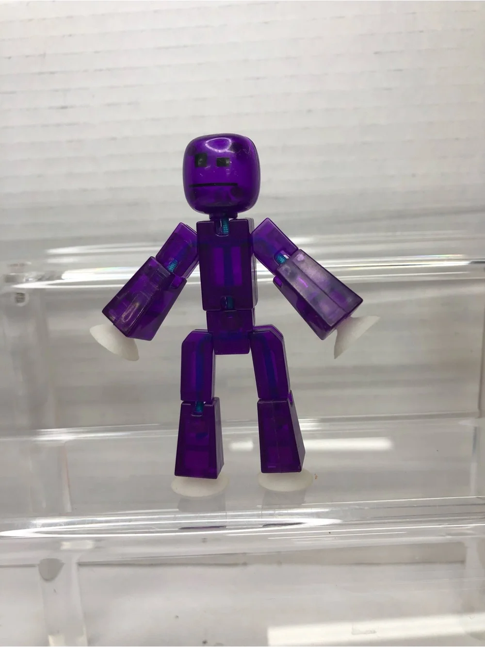 StikBot Translucent Posable Suction Cup Figures Lot 13 Stop Motion Toy Pink Red